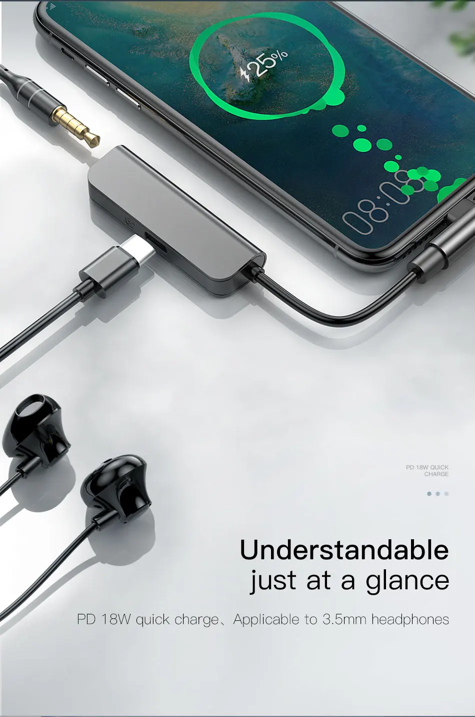 Baseus 2 в 1 usb type c до 3,5 мм разъем для наушников адаптер аудио Зарядка конвертер для xiaomi 8 9 huawei P20 mate 20 pro зарядное устройство