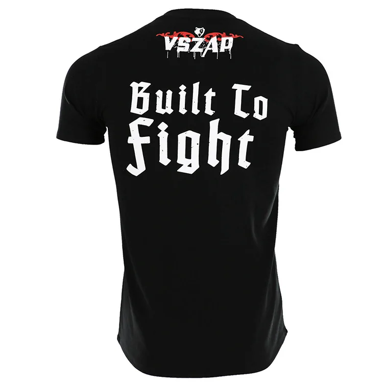 Vszap футболка для занятий боксом MMA Tee кикбоксинг, муай-тай тренировка Fightwear мускулы мужчины