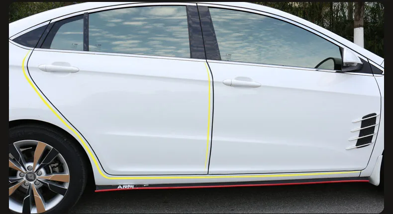 Для Chery ARRIZO5 ARRIZO 5 дверная полоса для предотвращения столкновений защитная полоса для тела защита от столкновений Солнцезащитная и прочная Автомобильная поставка