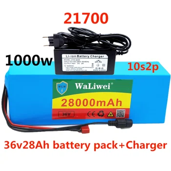 

36v battery pack 28AH 21700 pack for Scooter powerful Electric bicycle 21700 36v lithium battery Built-in 28ABMS with 2a charger