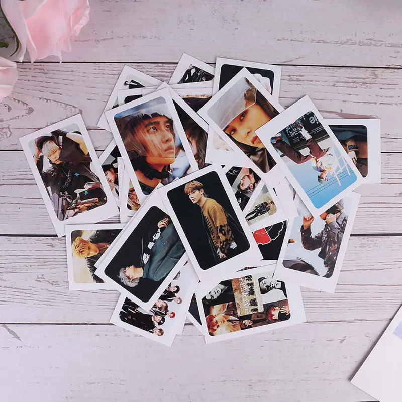 32 шт./компл. EXO два раза альбом Seventeen самодельная бумага Lomo карты фото плакат в виде карты фотокарты вентиляторы коллекция подарок