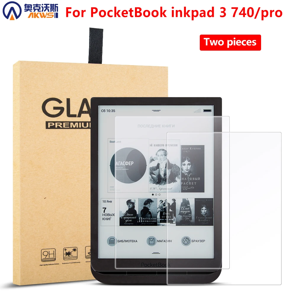 2 шт. чехол для экрана из закаленного стекла для Pocketbook Inkpad 3 740 закаленное защитное покрытие для pocketbook inkpad Pro 740