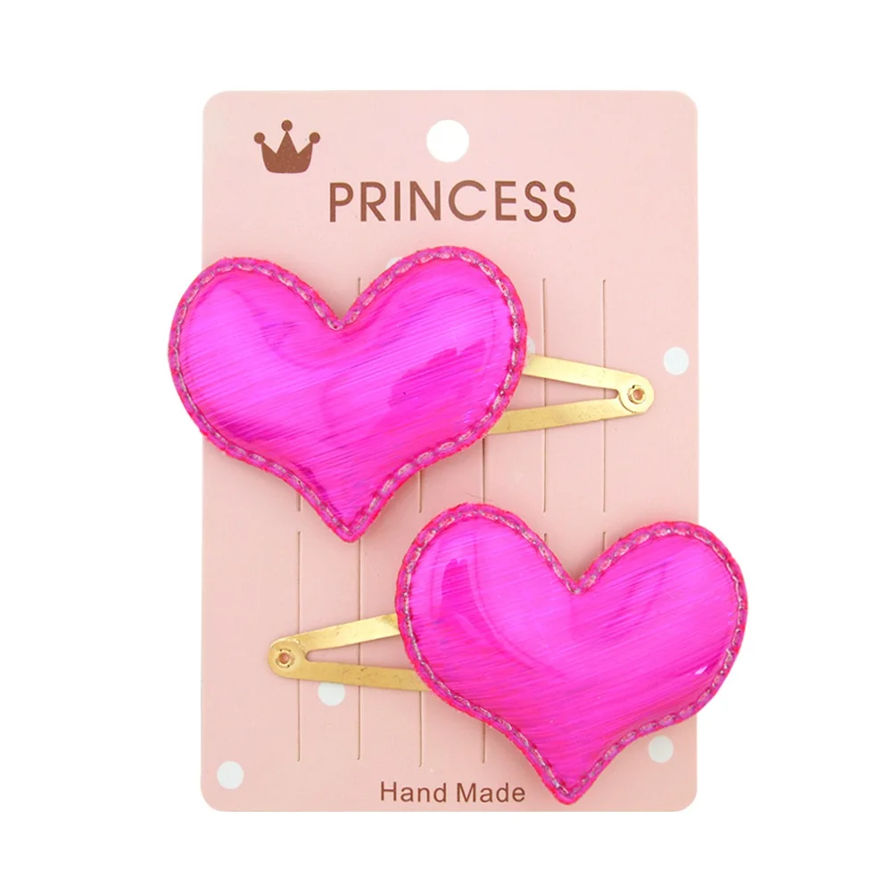 5 Детские заколки с блестками из мультфильма, 2 шт./компл., Blingbling Love Crown Star, милые мини-заколки для волос для девочек, принцесса, детская шпилька аксессуары - Цвет: 5