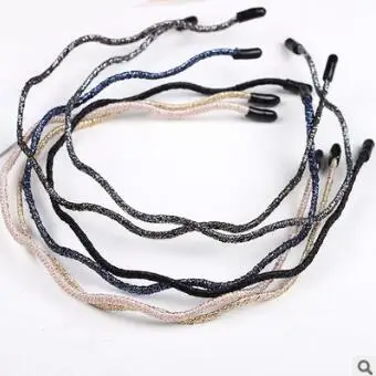 120 шт/Партия DIY мульти простые сверхтонкие ткани волнистая ветровая головная повязка Золотая Пылезащитная повязка для волос уход и инструменты для укладки HA819