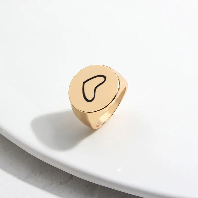 Просто Почувствуйте стимпанк большое черное сердце кольца для женщин Дамская мода Винтаж Сердце миди сустав пальца кольцо для вечерние ювелирные изделия - Цвет основного камня: 804BK
