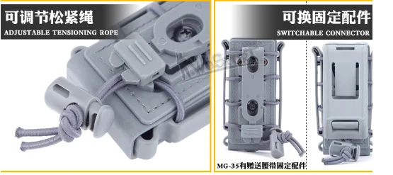 New 5.56mm 7.62mm Fast Mag Pouch Tactical Magazine Pouch Holster Molle Belt Fast Attach Carrier Holster 5.56 7.62 Pouch