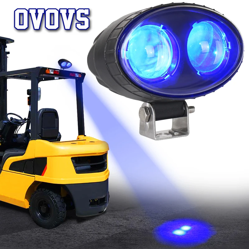 20w Blue LED Light Safety Warning Lamp Spot Offroad Forklift Warehouse 9v-60v US 