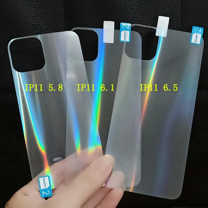 Модные лазерные прозрачные наклейки на заднюю панель телефона для iPhone 11 6S 7 8 Plus X XS