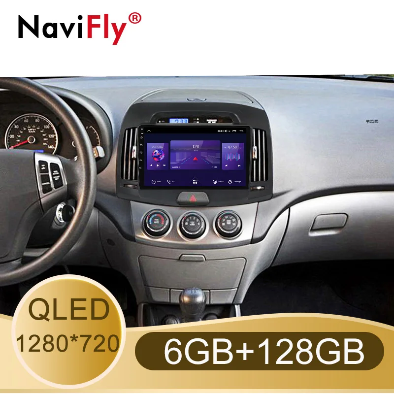 Автомагнитола NaviFly 7862 6 ГБ + 128 QLED 1280*720 DSP 4G LTE Android 10 0 навигация GPS радио плеер для
