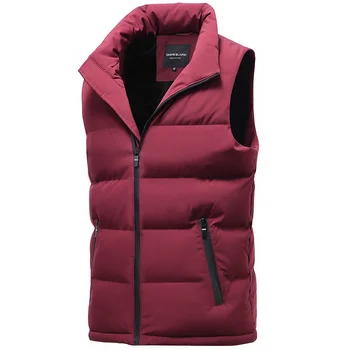 

Fashion casual Down vest warm Men's waistcoat without sleeves high quality Vest male winter Men's sleeveless jacket