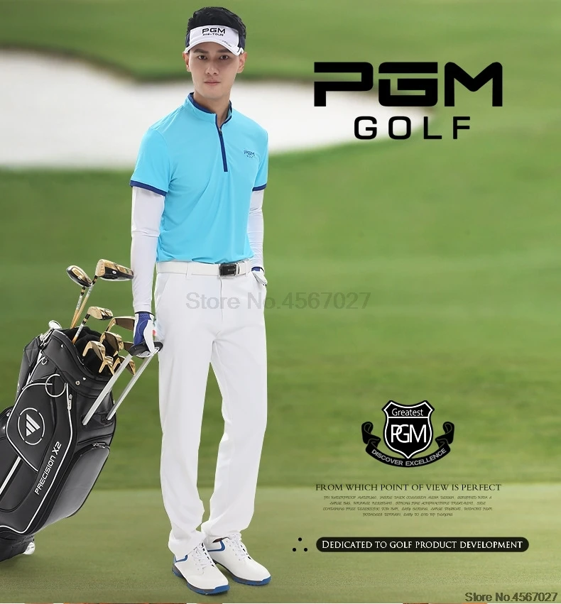 Pgm Golf, мужские летние штаны, высокие эластичные длинные брюки, для взрослых, Мужские дышащие брюки, 5 цветов, XXS-XXXL, AA11847