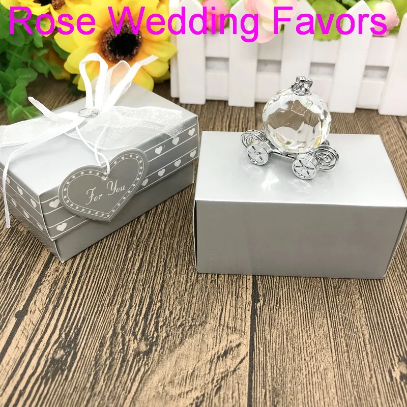 

(18pcs/Lot)FREE SHIPPING+Choice Crystal Collection Mini Pumpkin Carriage Figurine Baby Christening Gift Crystal Paperweight