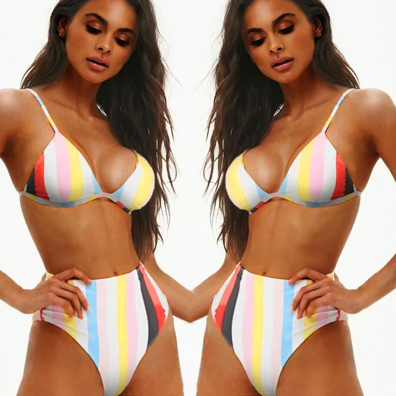 rainbow bathing suit top