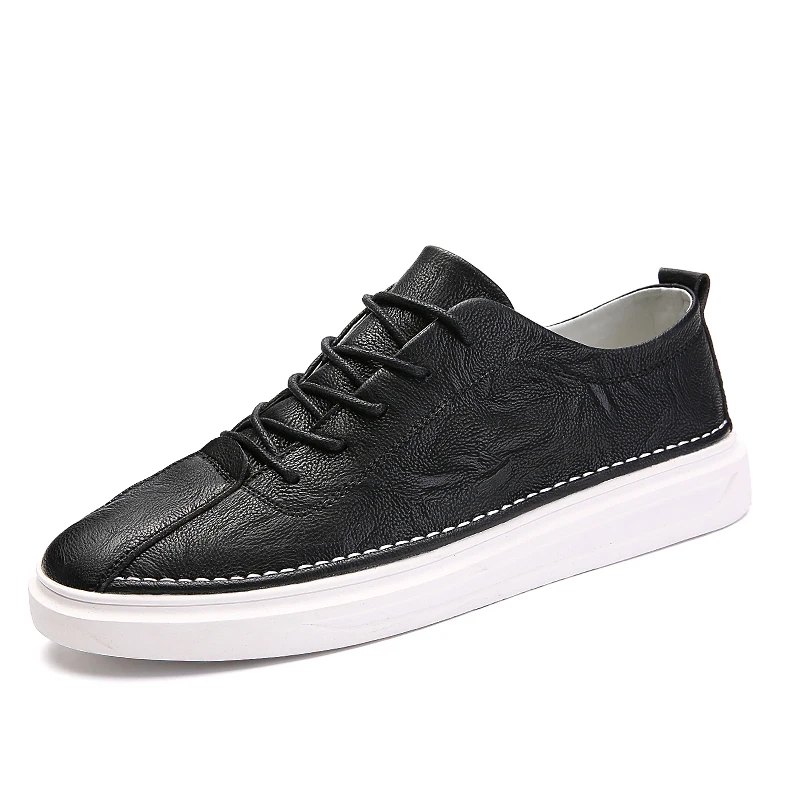 

Men's Casual England Small Shoes Round Head White Wild 2019 New Tide Men's Korean Version Of Autumn Shoes