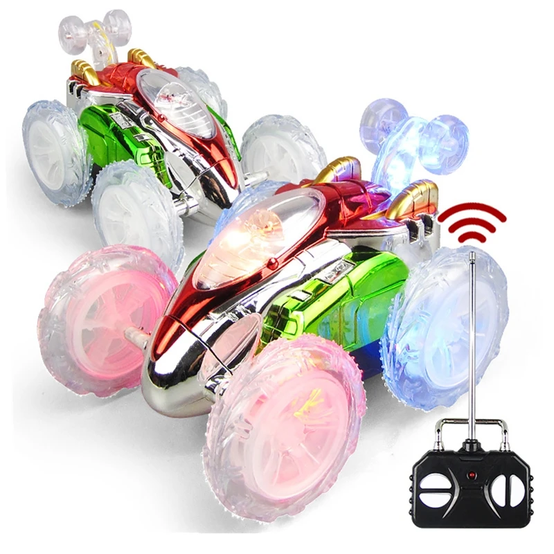 RC Car Stunt Car Radio Electric Dancing Drift Model Rotating Wheel Vehicle Motor Remote Control Toy