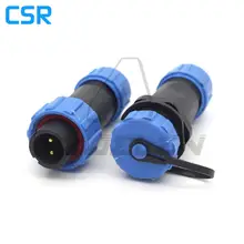 SP13 водонепроницаемый разъем 2pin Электрический кабель питания разъем розетка, авиационный разъем IP68