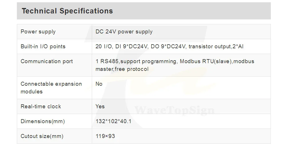 WaveTopSign Kinco PLC HP043-20DT cpu модуль на основе мощной функции высокая производительность и высокая надежность