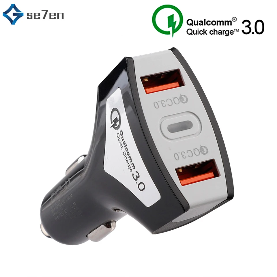 Dual USB Car Charger Car Charger 5V 3.5A QC3.0 Turbo Fast Charging Car-charger Dual USB Phone Charger For SAMSUNG XIAOMI