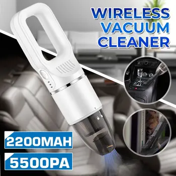 

6000Pa Cordless Car Vacuum Cleaner Handled Vacuum Cyclonic Suction Cleaner Portable Wet and Dry Use for Car Home