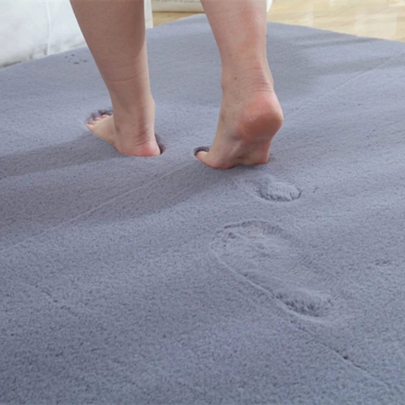 Искусственный Кролик меховой ковер плюшевый лохматый большой ковер для гостиной детские ковры для спальни детская комната; салон домашние коврики Индивидуальные