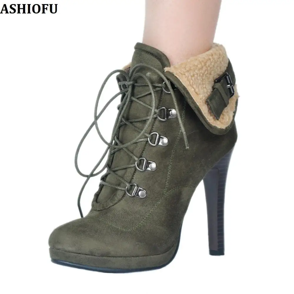 Женские-ботинки-на-высоком-каблуке-ashiofu-ручной-работы-теплые-зимние-ботильоны-на-шнуровке-большие-размеры-модные-короткие-ботинки-обувь