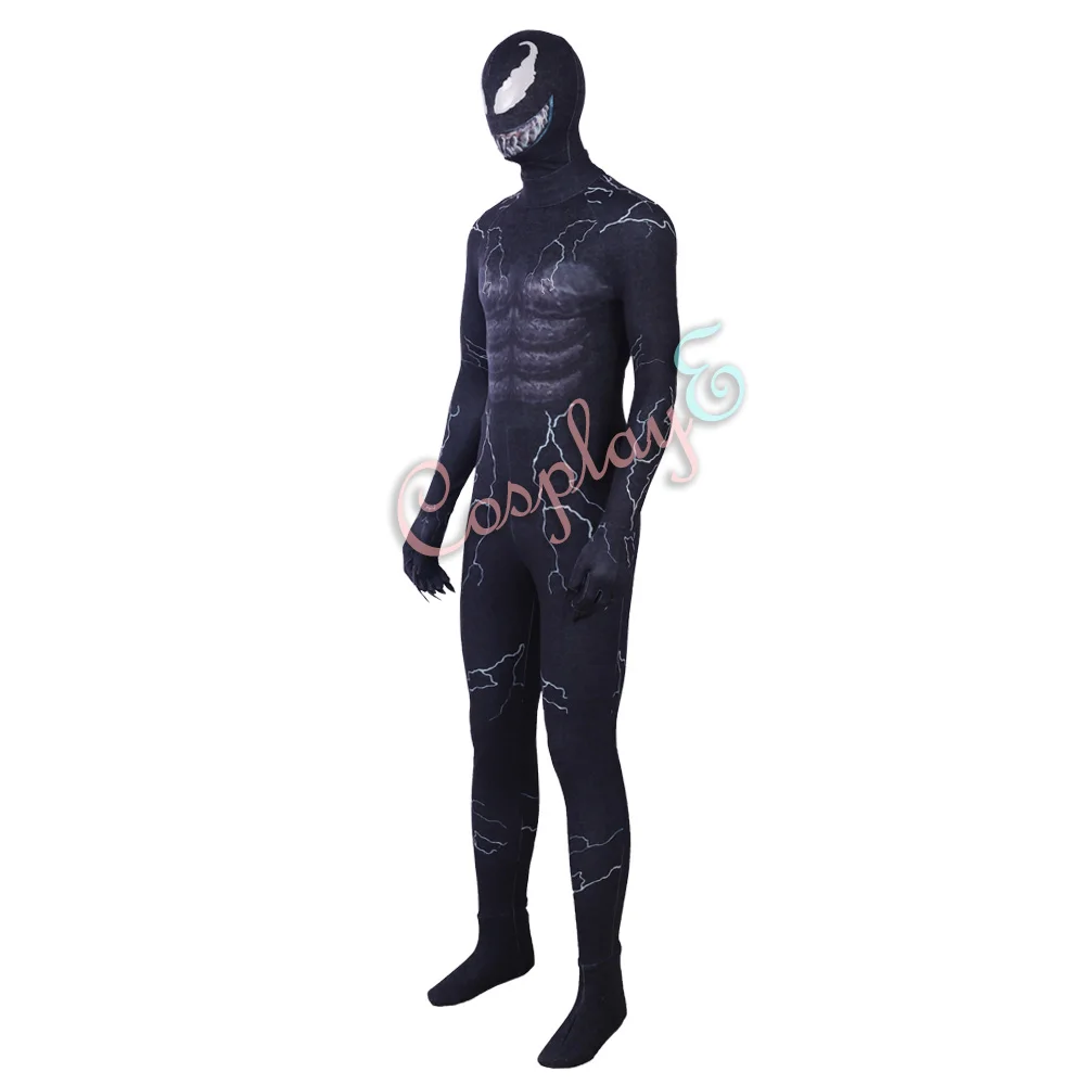 Костюм Venom Косплей Eddie Brock высококачественный комбинезон