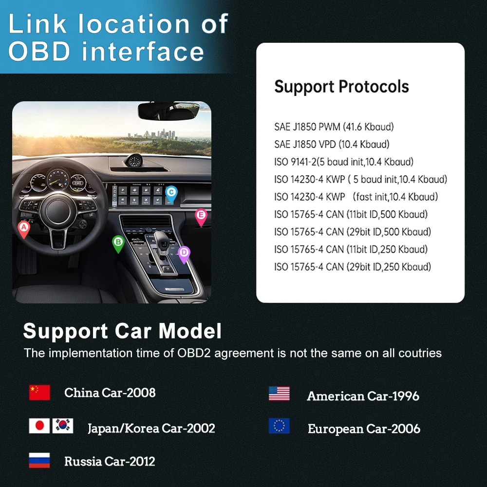 extractme scanner mini elm leitor de código obd para ios android pc carro ferramenta de diagnóstico