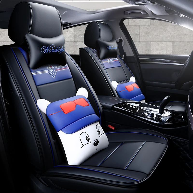 Чехлы для автокресел из искусственной кожи с полным покрытием Nissan almera leaf sentra tiida
