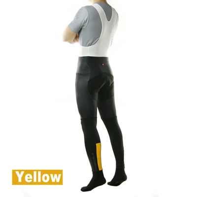 White Bib Yellow Racmmer весна осень длинные велосипедные штаны 5D гелевая Подкладка велоспорт нагрудник колготки штаны для велосипеда MTB горный велосипед брюки велосипедные брюки - Цвет: White Bib Yellow