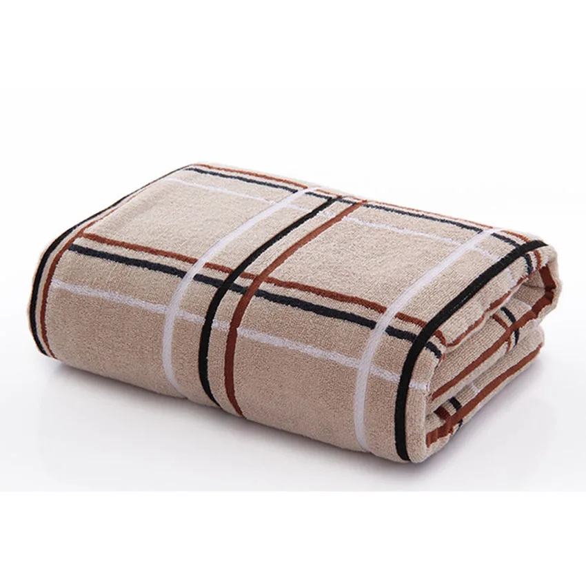 Plaid Bath Towel Striped Shower Bathroom Thick Cotton Soft Home Hotel Spa Towels for Adults Kids Handtuch 70*135cm Toallas