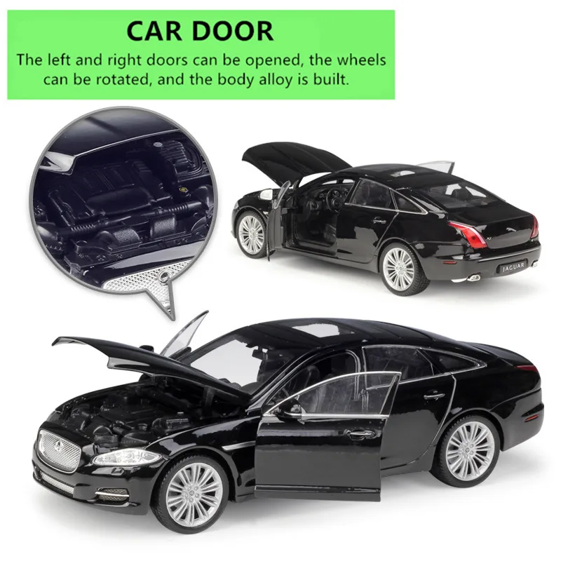 WELLY 1:24 Jaguar 2010 JAGUAR XJ модель спортивного автомобиля из сплава Модель автомобиля украшение Коллекция игрушек инструменты подарок
