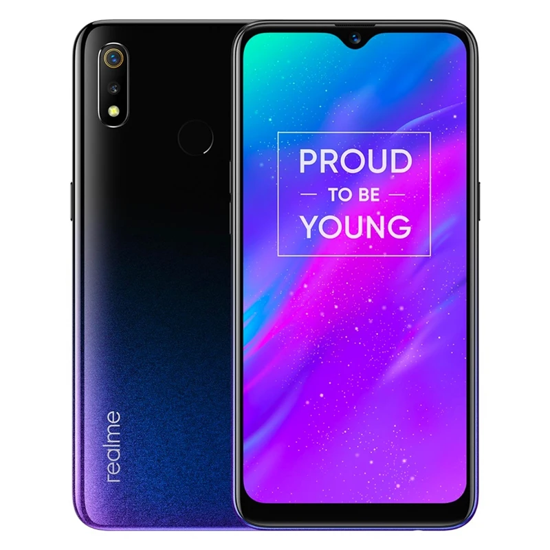 REALME 3 мобильные телефоны 6,2 дюймов Dewdrop Android P 3 ГБ 32 ГБ 13мп камера смартфон Восьмиядерный 1520x720 4230 мАч мобильный телефон