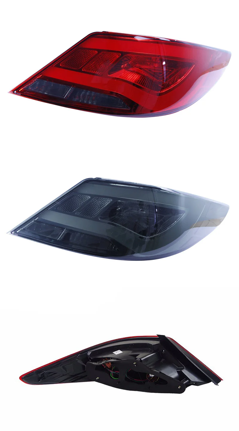 2 шт. автомобильный стильный задний светильник s для hyundai Accent Solaris 2011- светодиодный задний фонарь+ сигнал поворота+ тормоз+ задний светодиодный светильник