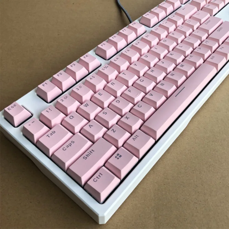 Оригинальная высота половинной высоты PBT Keycap механическая клавиатура 104 клавиш