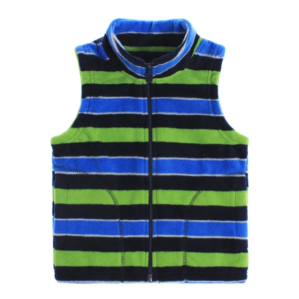 Mixed color stripe12 SVELTE fo'r/детский флисовый жилет в полоску для мальчиков и девочек детский шерстяной флисовый жилет унисекс для мальчиков и девочек на осень и зиму - Цвет: Mixed color stripe12