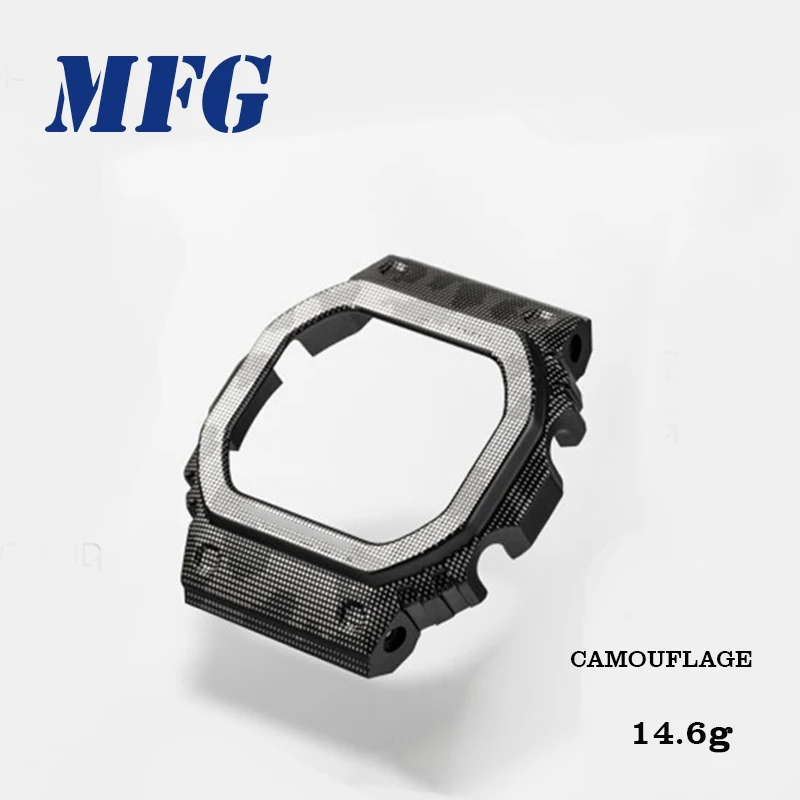 Titanium camo case Камуфляжный чехол из титанового сплава серии 5600 GW5000 5610 с рамкой для ремешка gshock, аксессуар для браслета с инструментом для ремонта - Цвет ремешка: Titanium camo case