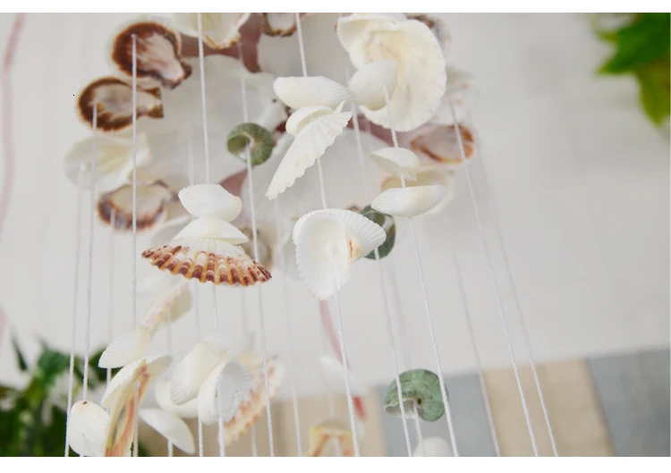 Japanese Handmade Shell Wind Chimes Boys and Girls Holiday Gift Bedroom Balcony Decorations Pendant Door Decoration