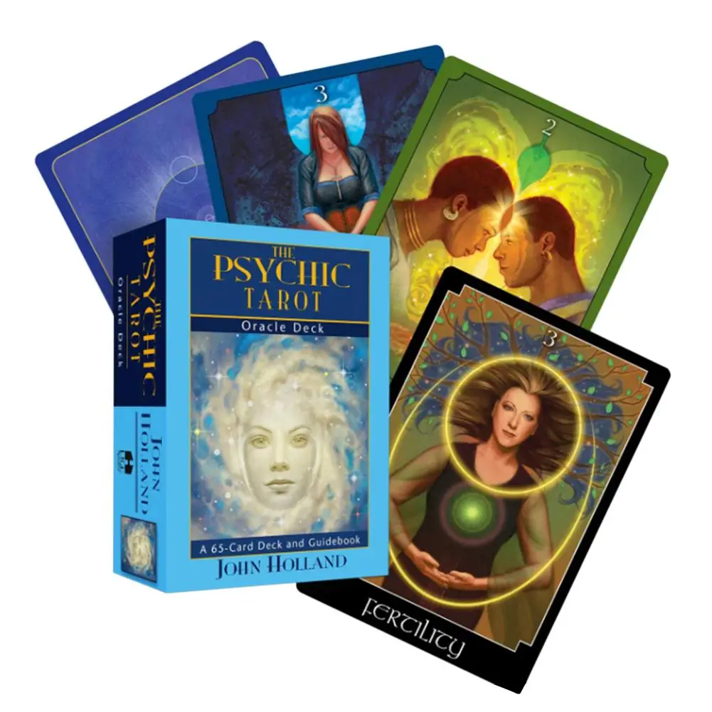 

65pc The New Gold-plated Series The Psychic Tarot Cards Deck Table Game Oracle Guidance Divination Fate Playing Card Board Games