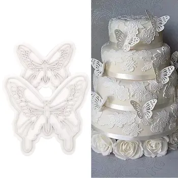 

Butterfly Shape Plastic Mold 3D Fondant Cake Decorating Mold Chocolate Cookies Cutter Mold DIY Pastry Embosser Mould