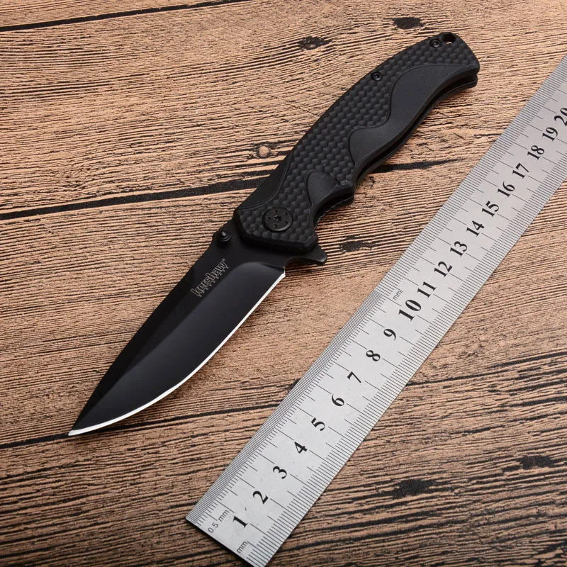 

Good OEM 1338wm black G10 Handle 8CR13MOV blade pocket Folding knife camp hunt Tactical Survival outdoor dinner knives EDC tool