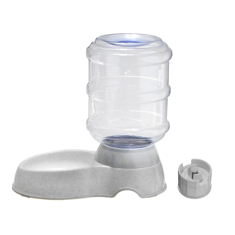 3.8L Large Automatic Pet Food Drink Dispenser Dog Cat Feeder Water Bowl Dish