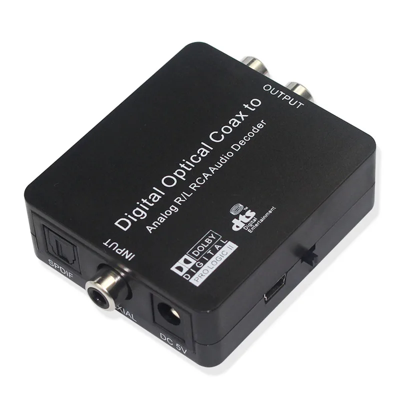OPQ-5.1 Dolby DTS Цифровой оптический коаксиальный аналоговый R/L RCA аудио декодер конвертер