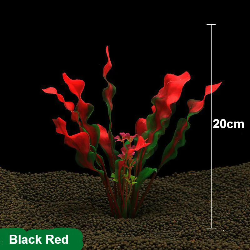 Пластиковые искусственные растения для аквариума, трава, украшение для аквариума, водное растение, трава для аквариума, украшение для аквариума 20 см