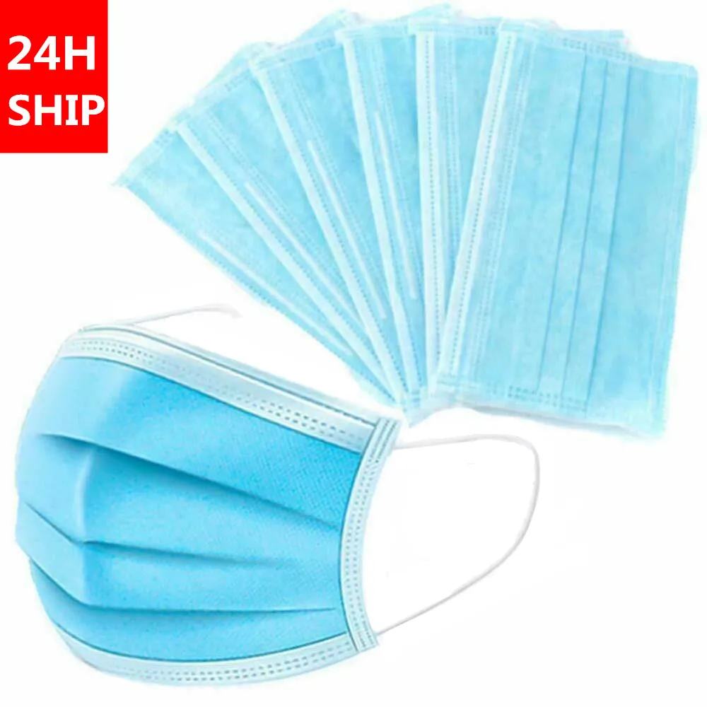 

Mask Protective Cover Mask Dustproof Face Masks for Women Men Disposable Masks 3 Layers Facial Set Anti-Dust Anti-fog anti-virus