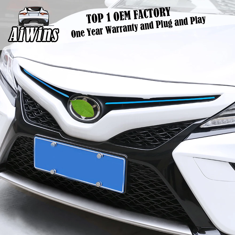 Автомобильный Стайлинг для Toyota Camry- Спортивная передняя решетка средняя Сетка верхняя отделка полосы крышка отделка автомобильные аксессуары