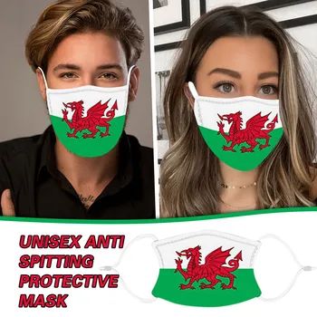 

1Pcs Adults Unisex Dragon Pattern Printing Face Mask Protect Foggy Haze Protective Washable Reuseble Facemask mondkapjes wasbaar