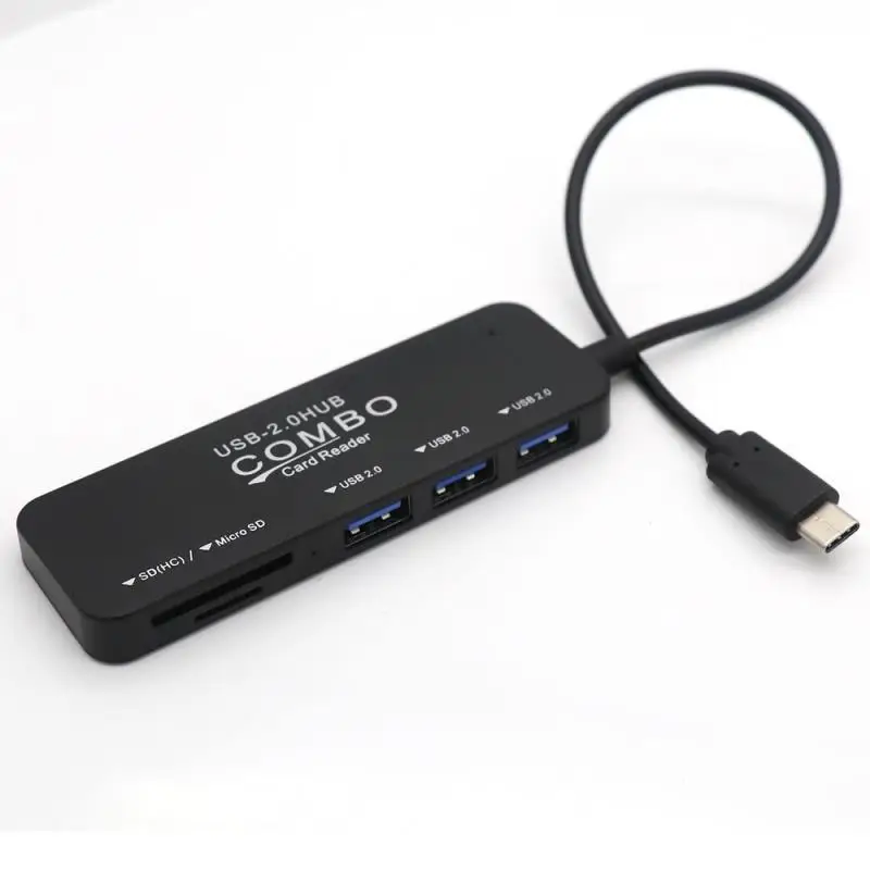 

HUB USB 2.0 3 Ports USB 2.0 External Splitter withUSB Divider Card Reader for iMac Laptop Computer Accessories For SD TF