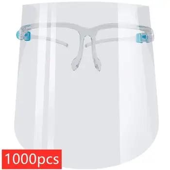 

Dropshipping 1000pcs US Hot Safety Clear Face Shield Screen Mask Visor Eye Protection Anti-fog Protective Hairdressing Mask