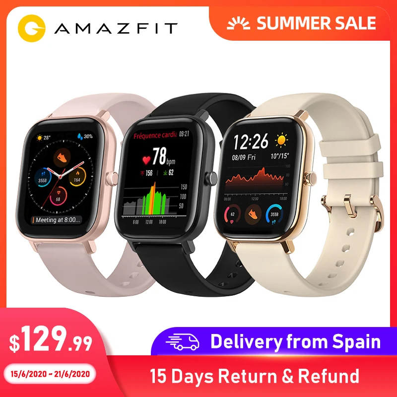 Smartwatch Xiaomi Amazfit GTS z EU za $107.15 / ~423zł Smartwatch Xiaomi Amazfit GTS z EU za $107.15 / ~423zł
