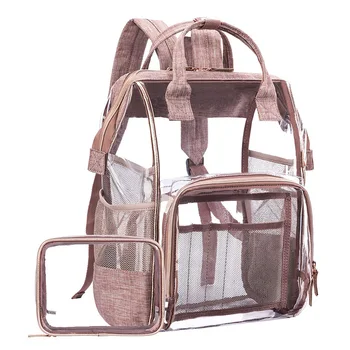 

Women's Clear Block Stitching Canvas Large Capacity Fashion Backpack Rucksack Shoulder Bag Travel Bag Mummy Bag Student backpack